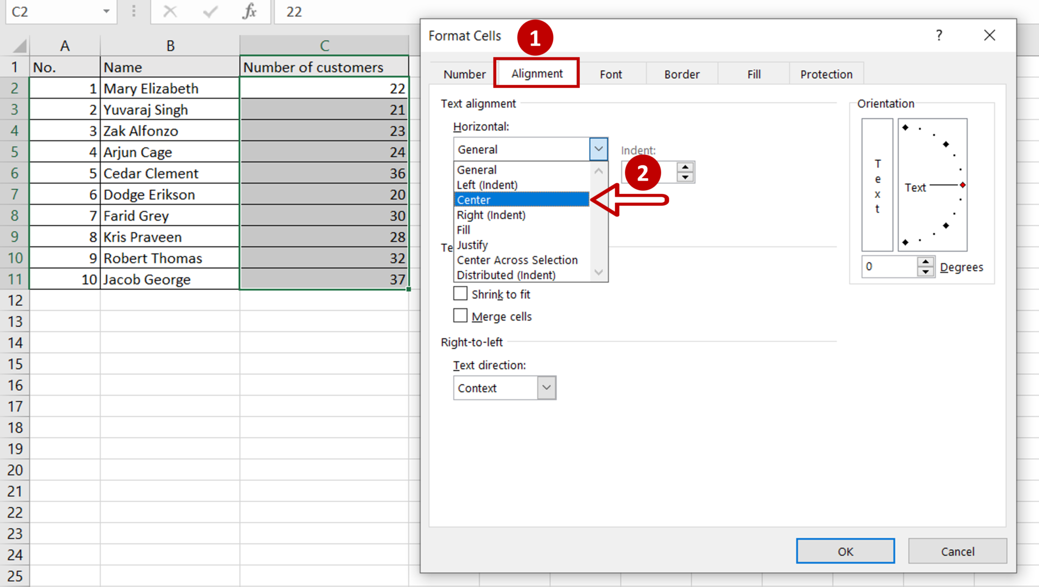 How To Apply Horizontal Centering In Excel | SpreadCheaters