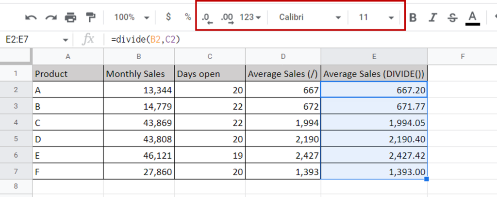 How To Divide On Google Sheets | SpreadCheaters