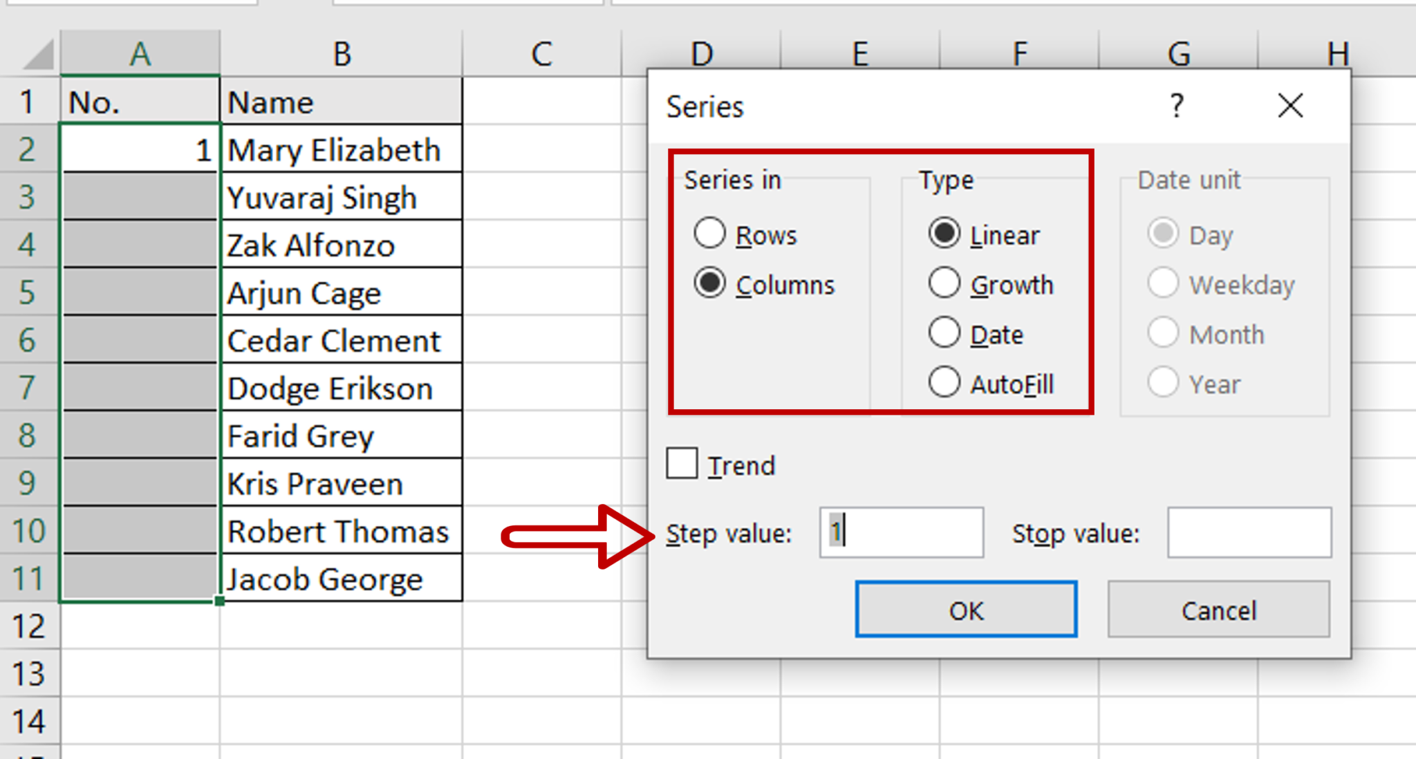 How To Add Sequential Numbers To An Excel Sheet Spreadcheaters 1749