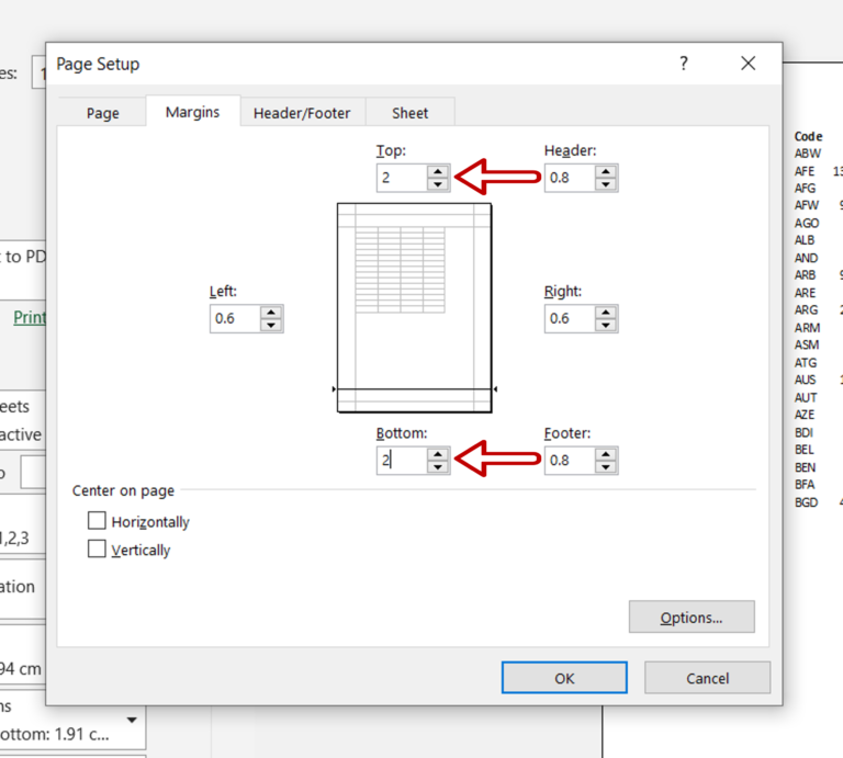 how-to-change-the-print-margins-in-excel-2010-dummies