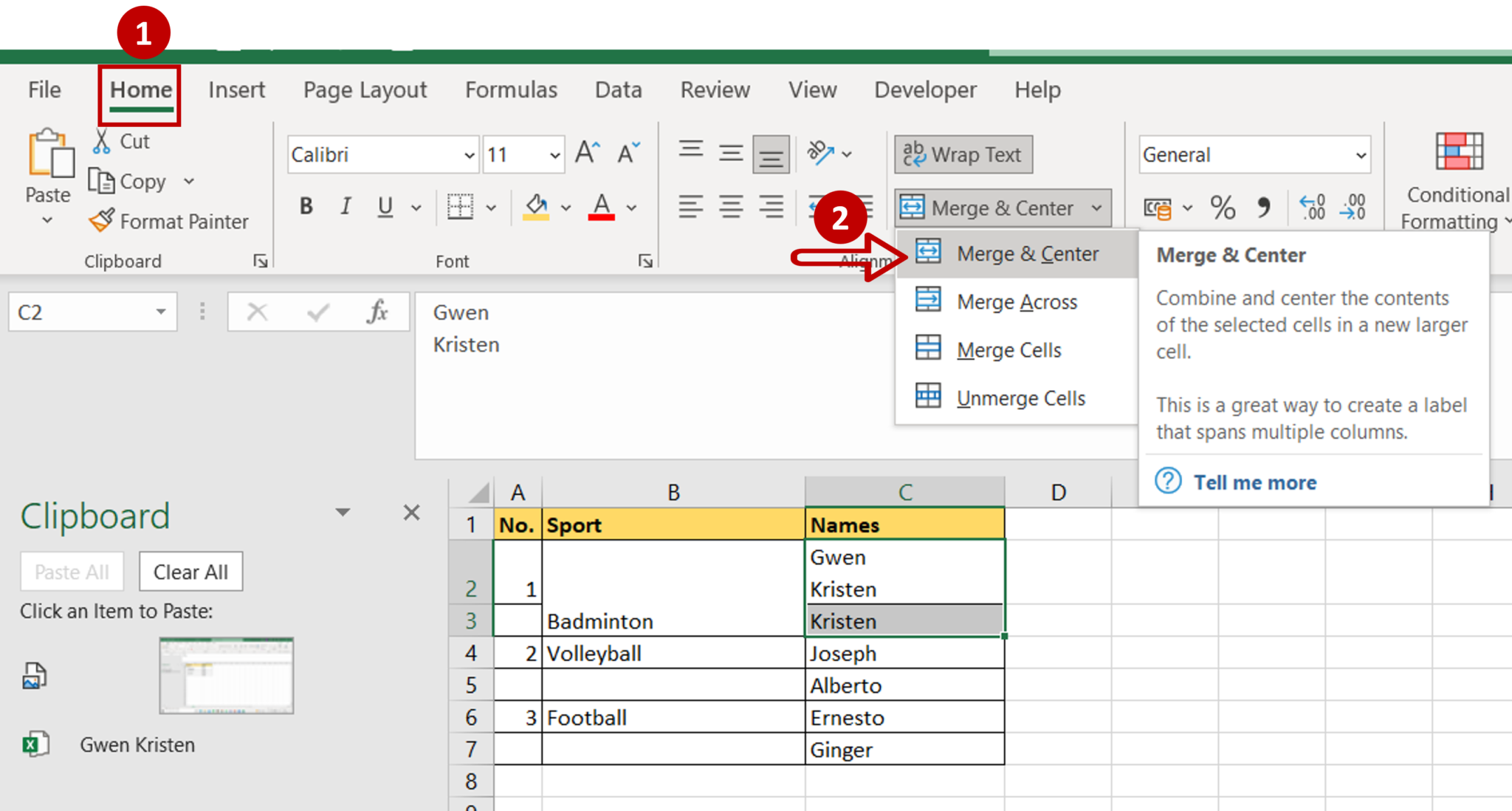 How To Merge Two Rows In Excel Spreadcheaters 5816