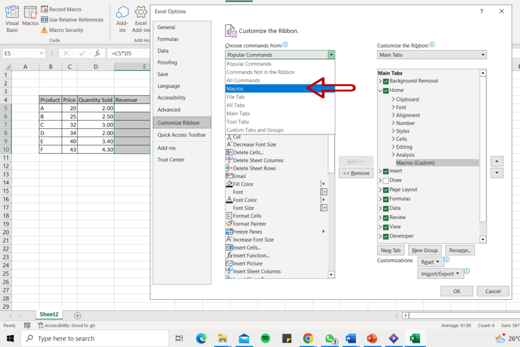 How To Insert A Macro In Excel | SpreadCheaters