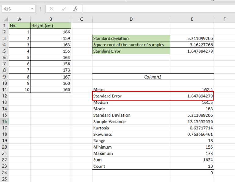 How To Calculate Standard Error In Excel SpreadCheaters
