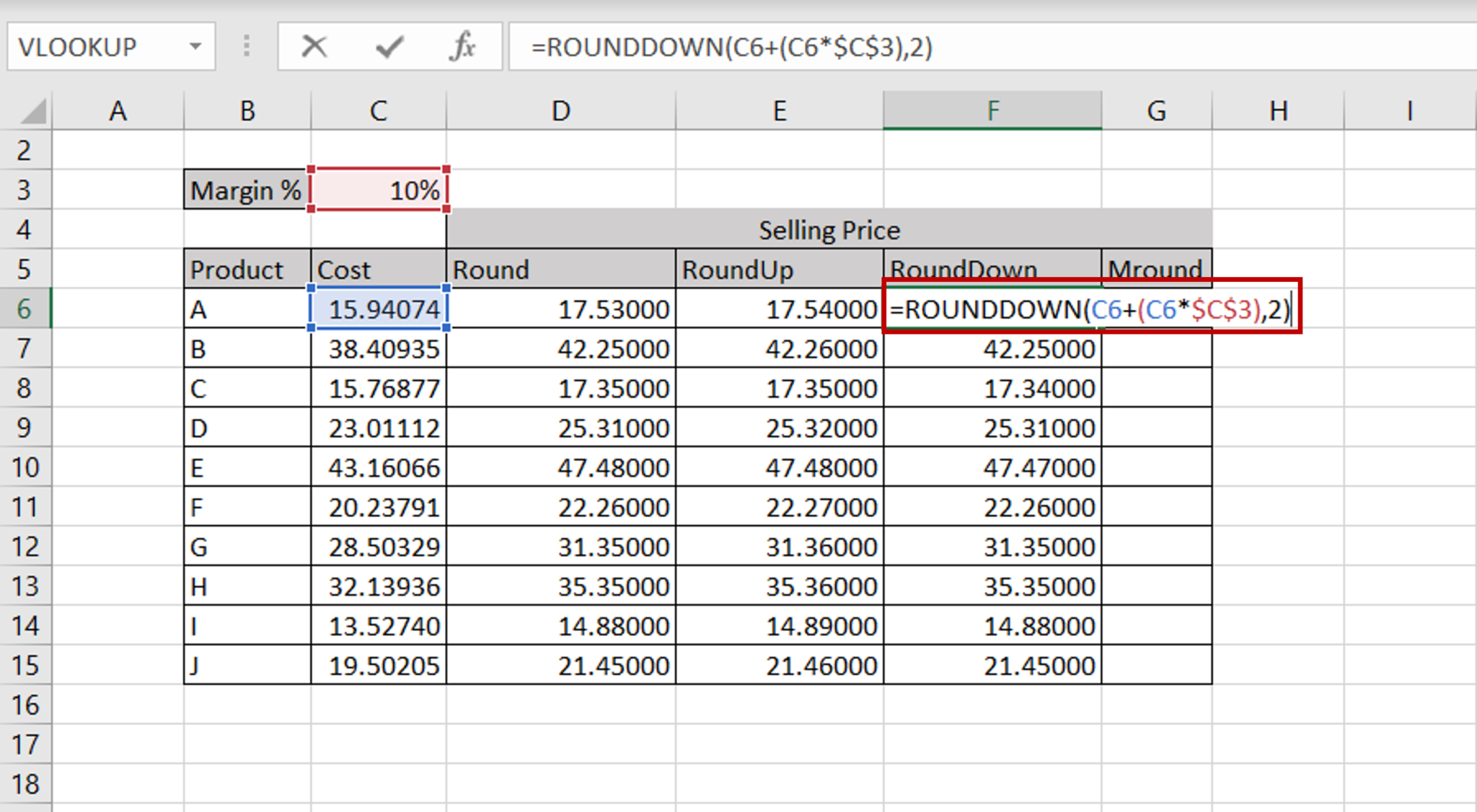 how-to-round-a-formula-result-in-excel-spreadcheaters