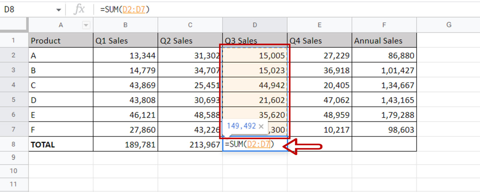 How To Sum Numbers In Google Sheets SpreadCheaters