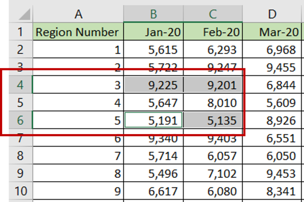 How To Select Multiple Ranges In Excel | SpreadCheaters