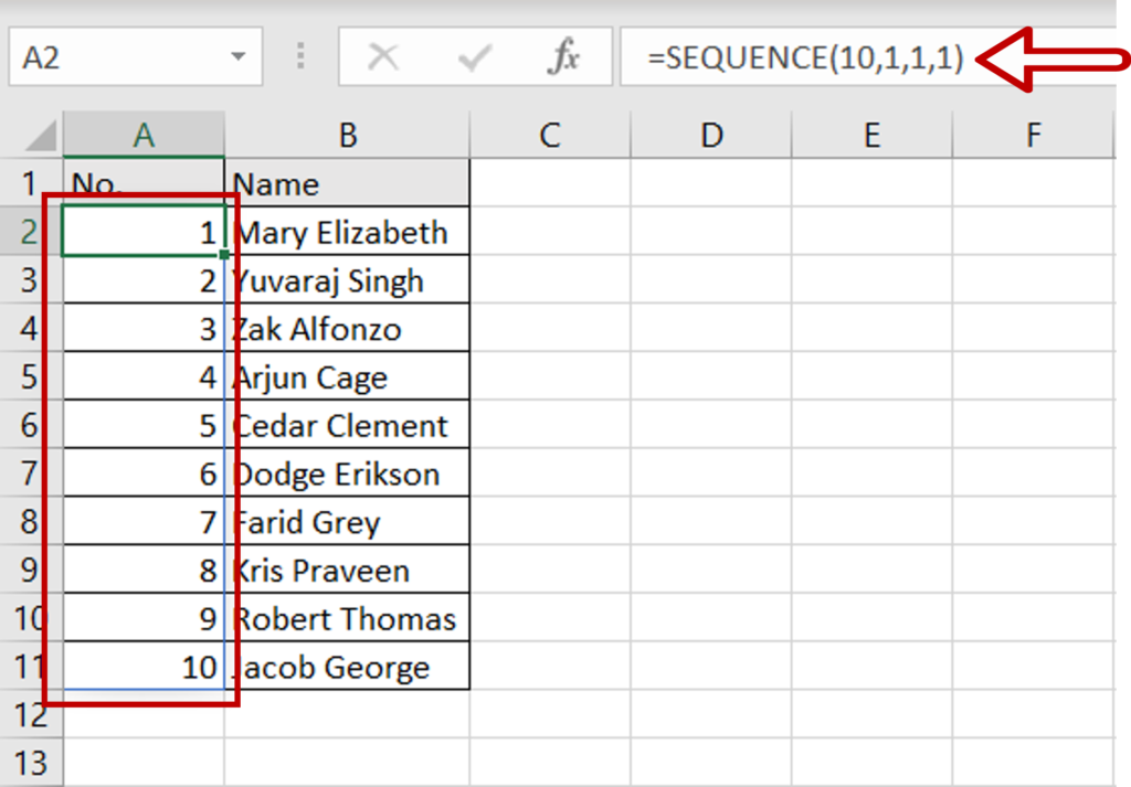 How To Auto-number Cells In Excel | SpreadCheaters