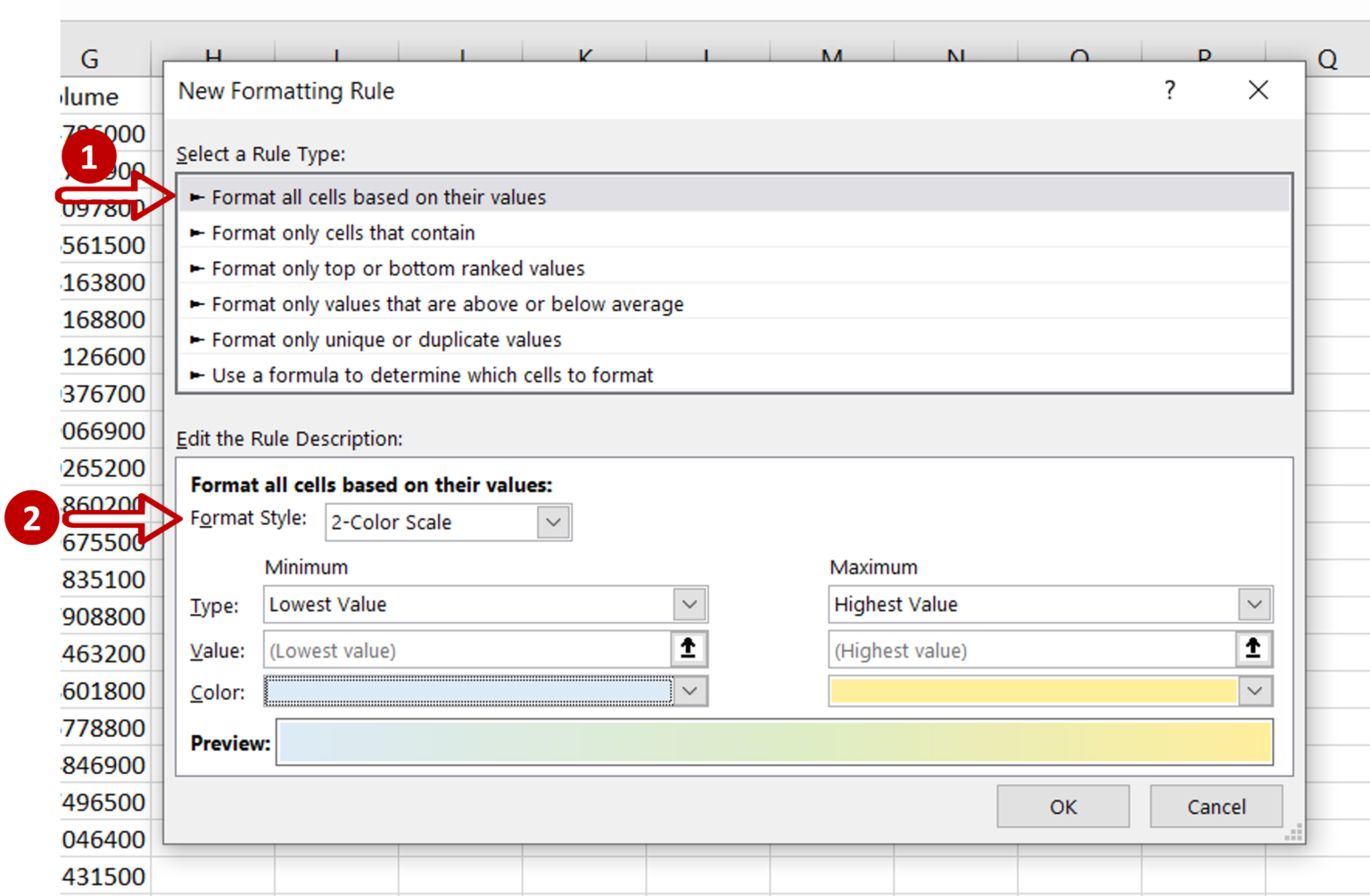 How To Change Cell Color Based On Value In Excel | SpreadCheaters
