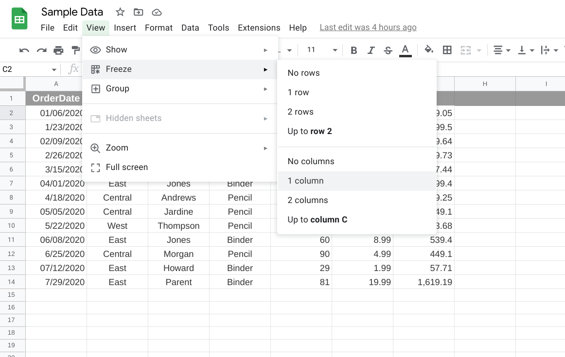 how-to-freeze-a-row-in-google-sheets-spreadcheaters