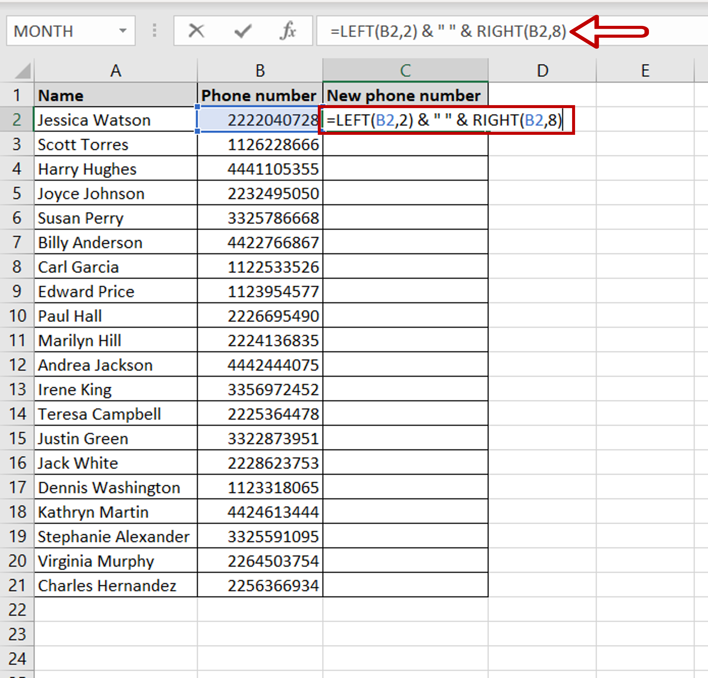 How To Add Space Between Text In An Excel Cell | SpreadCheaters