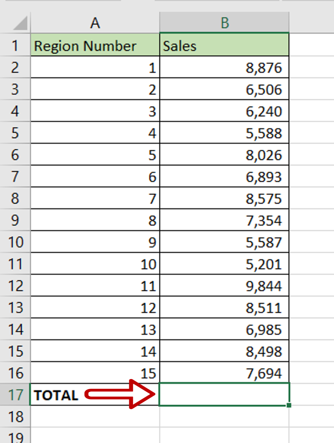 How To Autosum A Column In Excel | SpreadCheaters