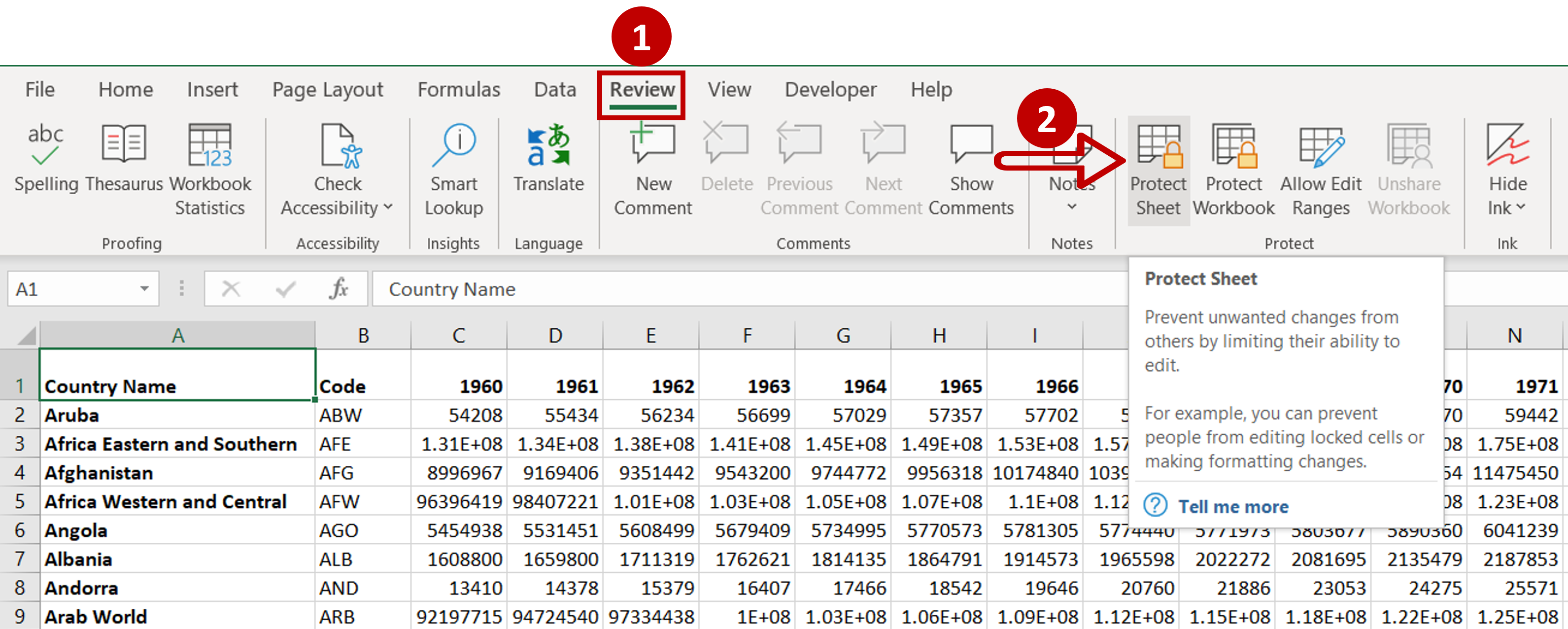 How To Lock Tabs In Excel