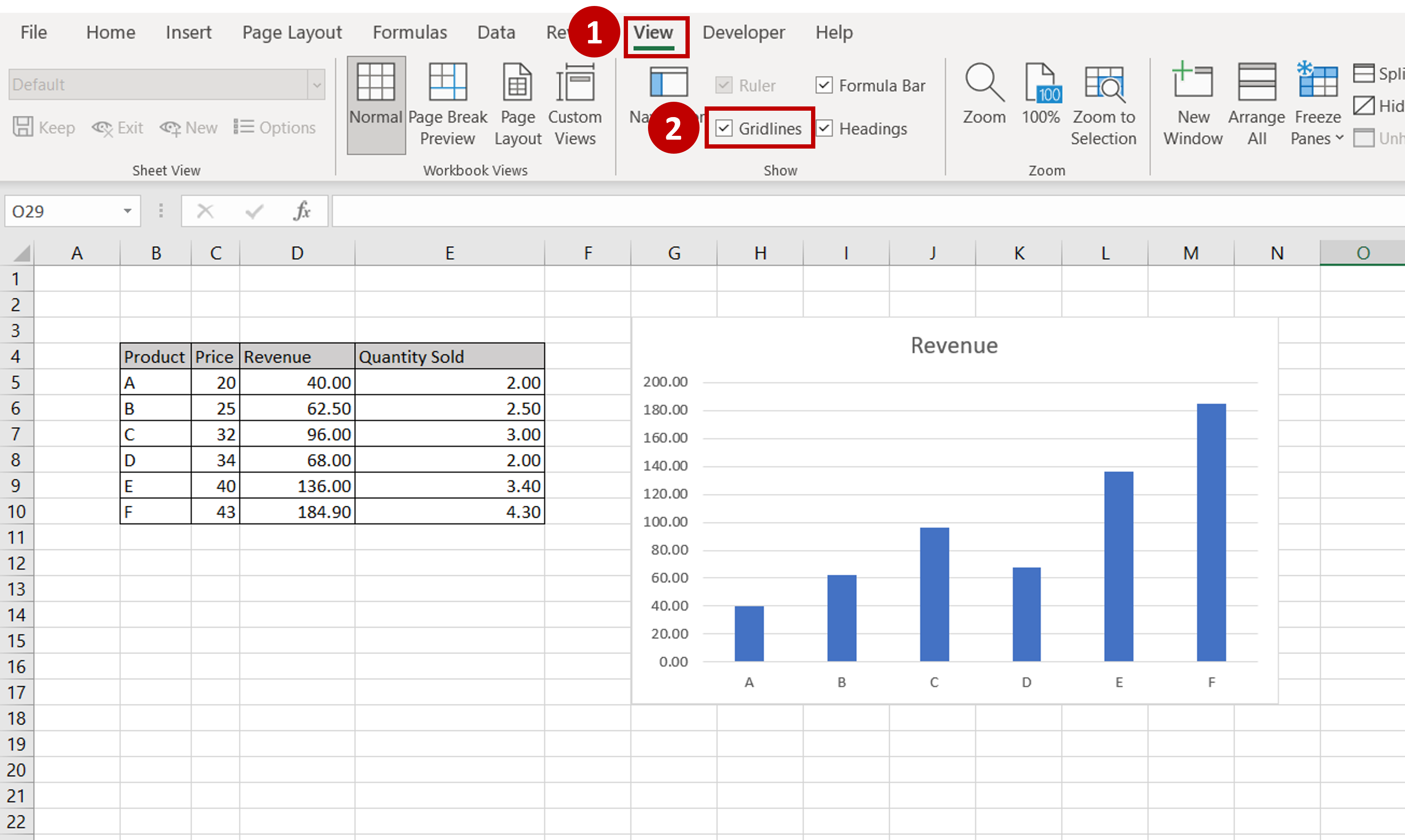 How To Show The Grid In Excel | SpreadCheaters
