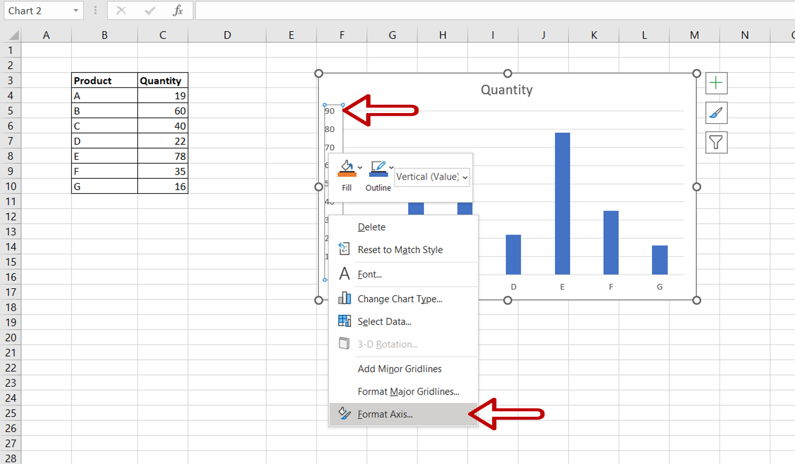 excel chart change the axis scale Automatic ways to scale an excel 