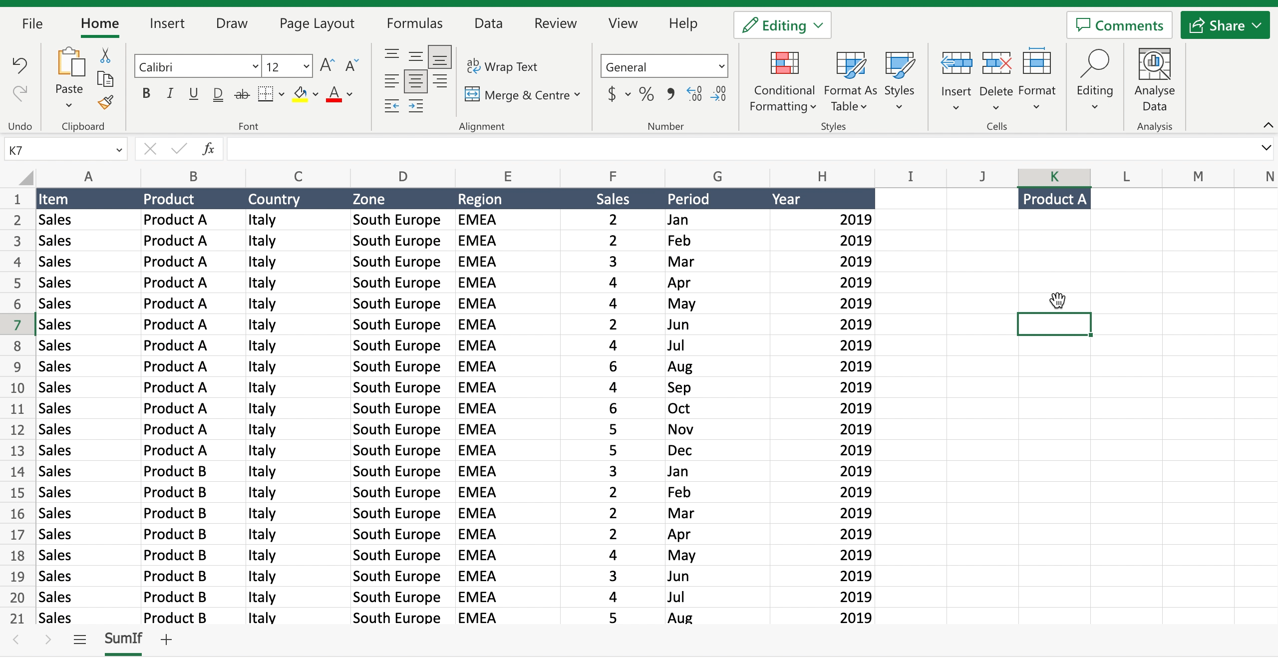 Excel Count How Many Occurrences