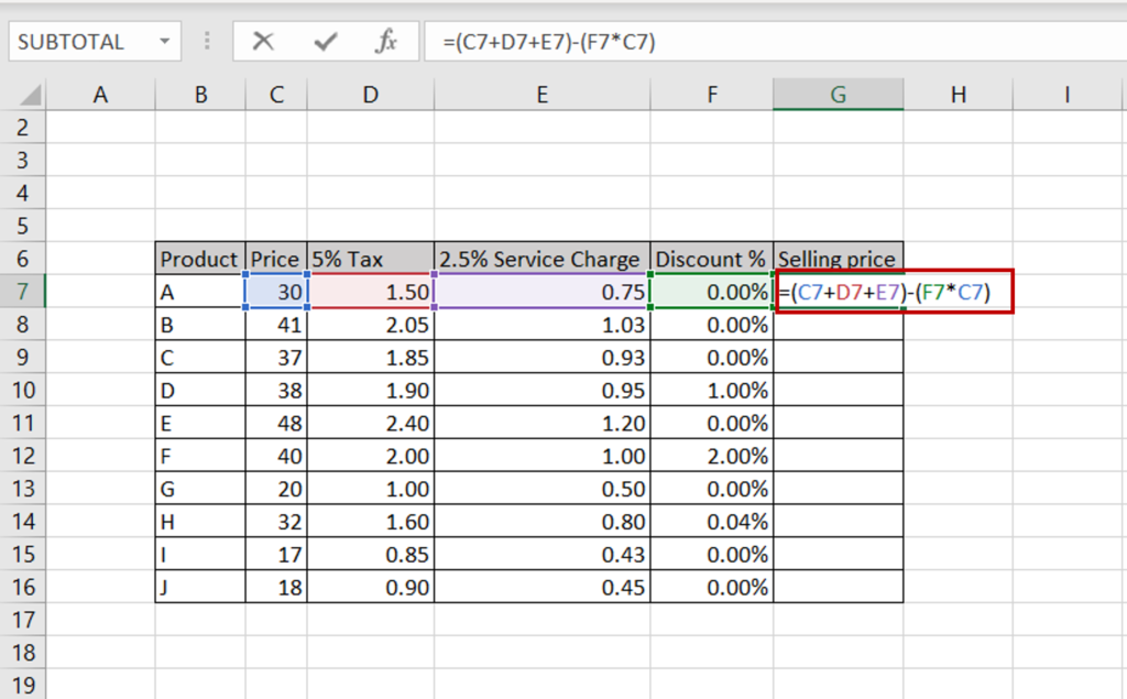 How to create a formula for multiple cells in excel spreadcheaters