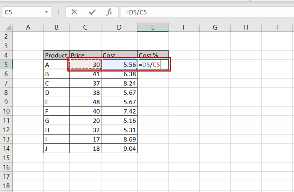 How To Find The Percentage Of Two Numbers In Excel Spreadcheaters 7785