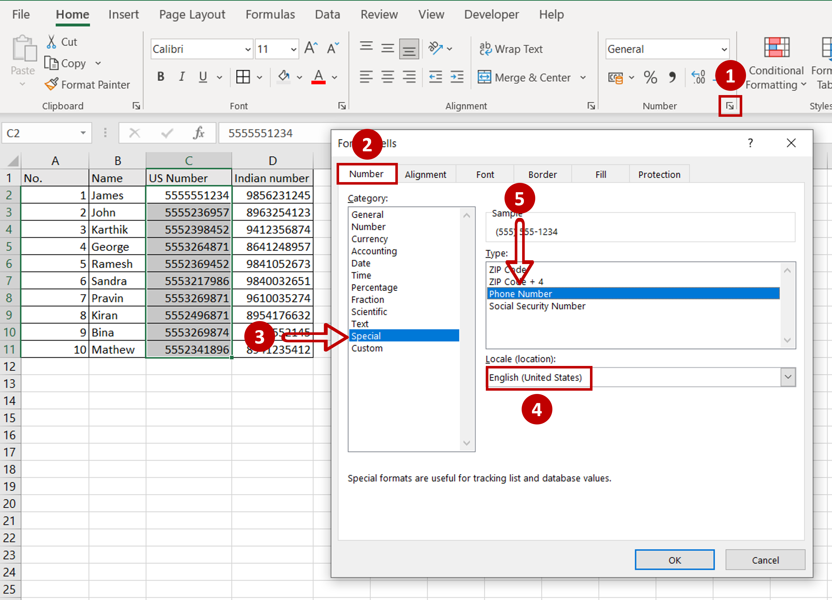 how-to-format-a-phone-number-in-excel-spreadcheaters