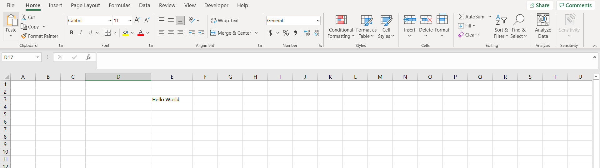 excel insert new linein cell