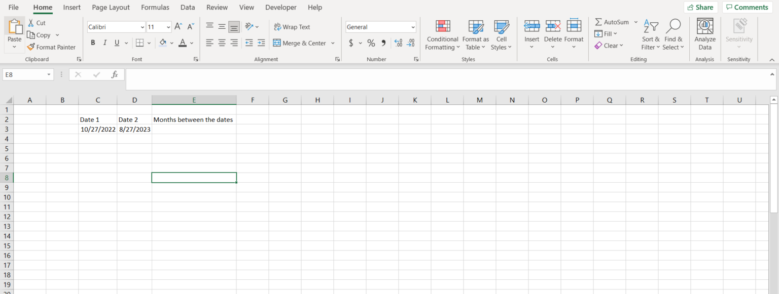 How Many Months Between Two Dates In Excel Spreadcheaters