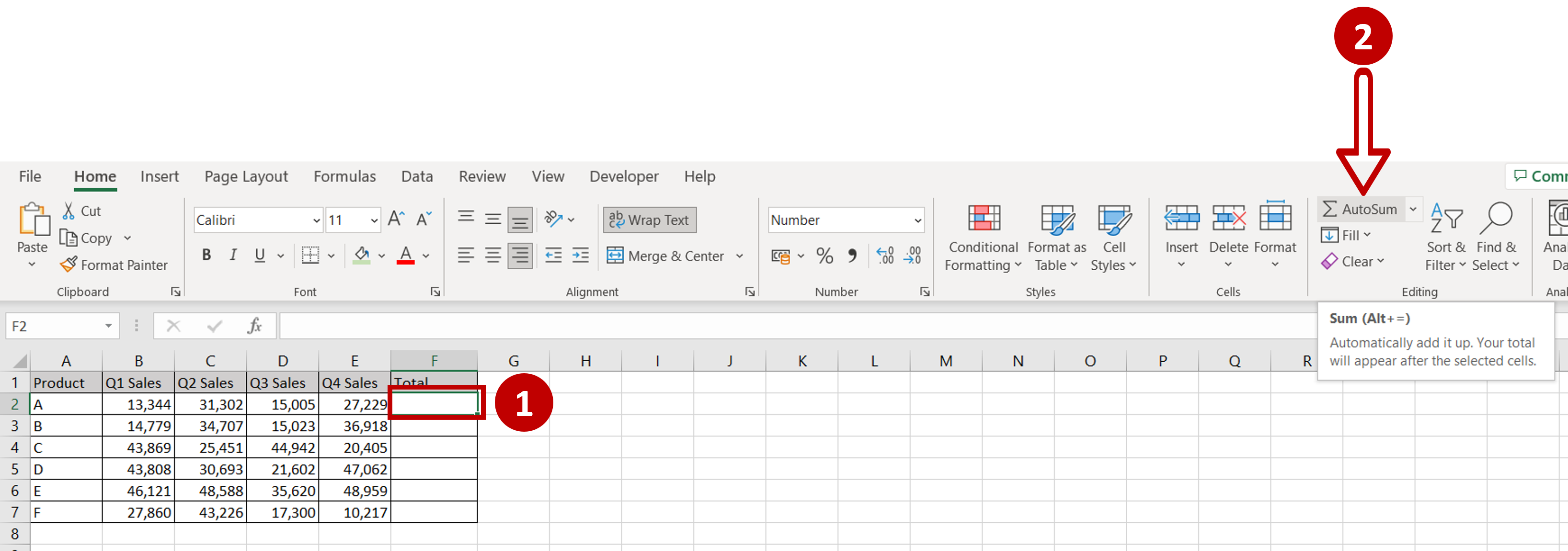 how to add multiple columns in excel at once