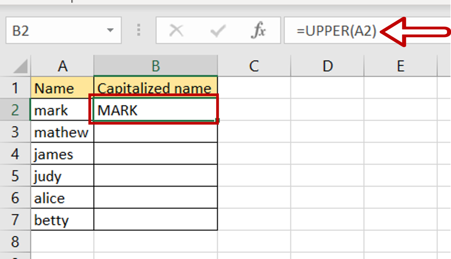 How To Capitalize Letters In Excel SpreadCheaters