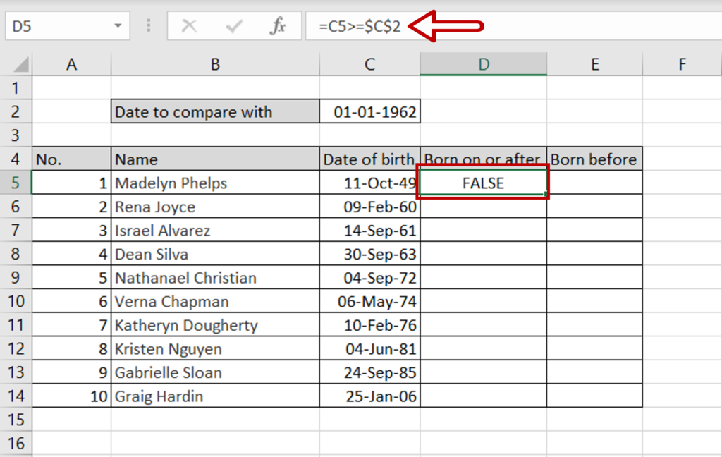 How To Compare Dates In Excel SpreadCheaters