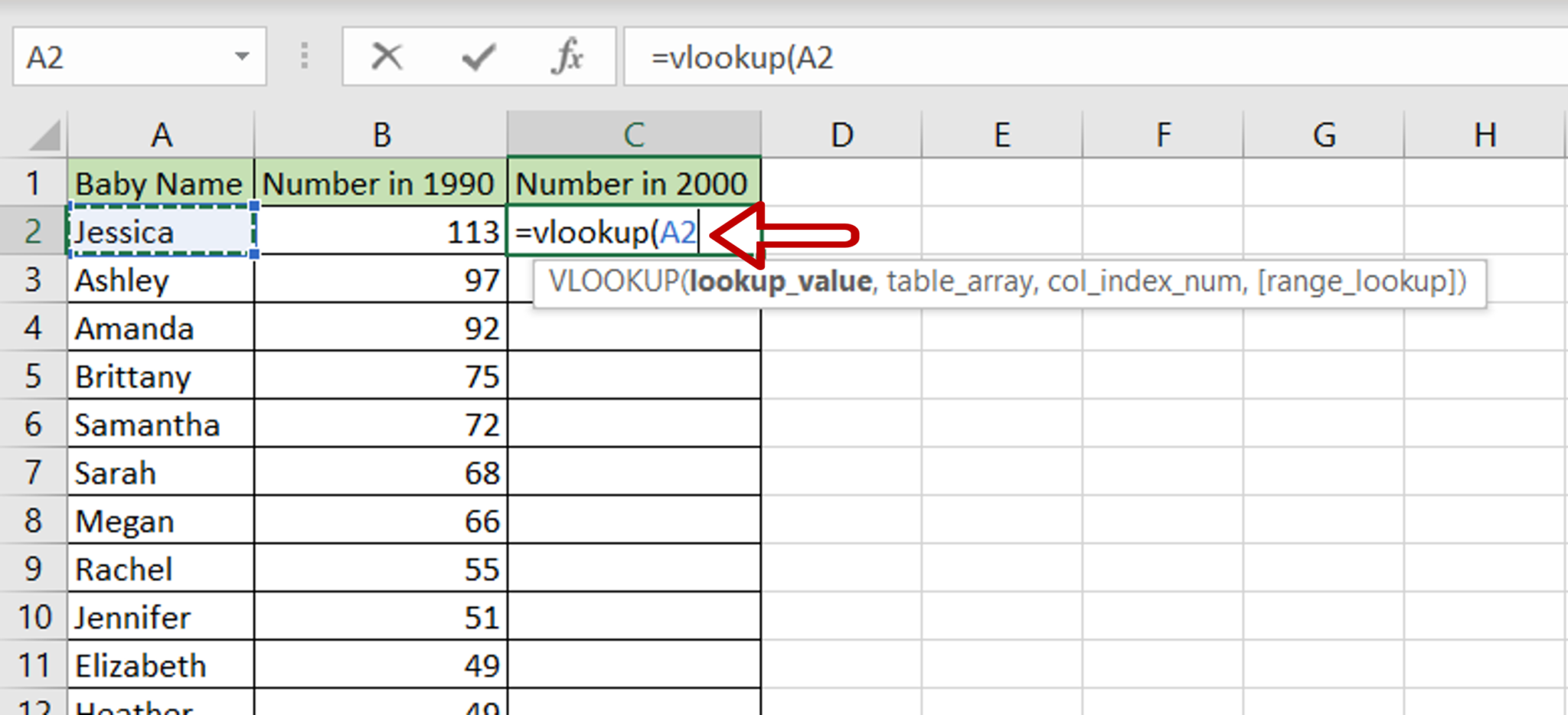 How to create a vlookup formula in excel spreadcheaters