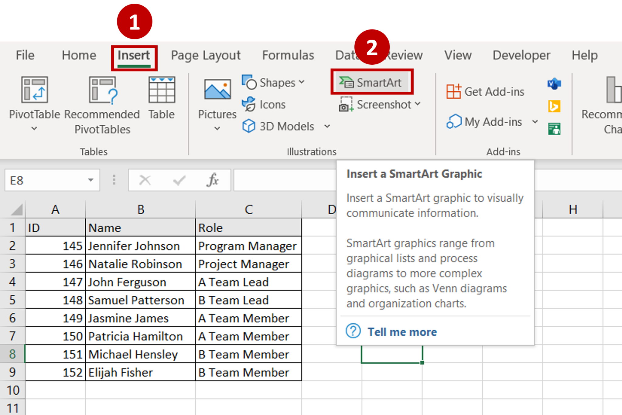 How To Make An Org Chart In Excel From A List