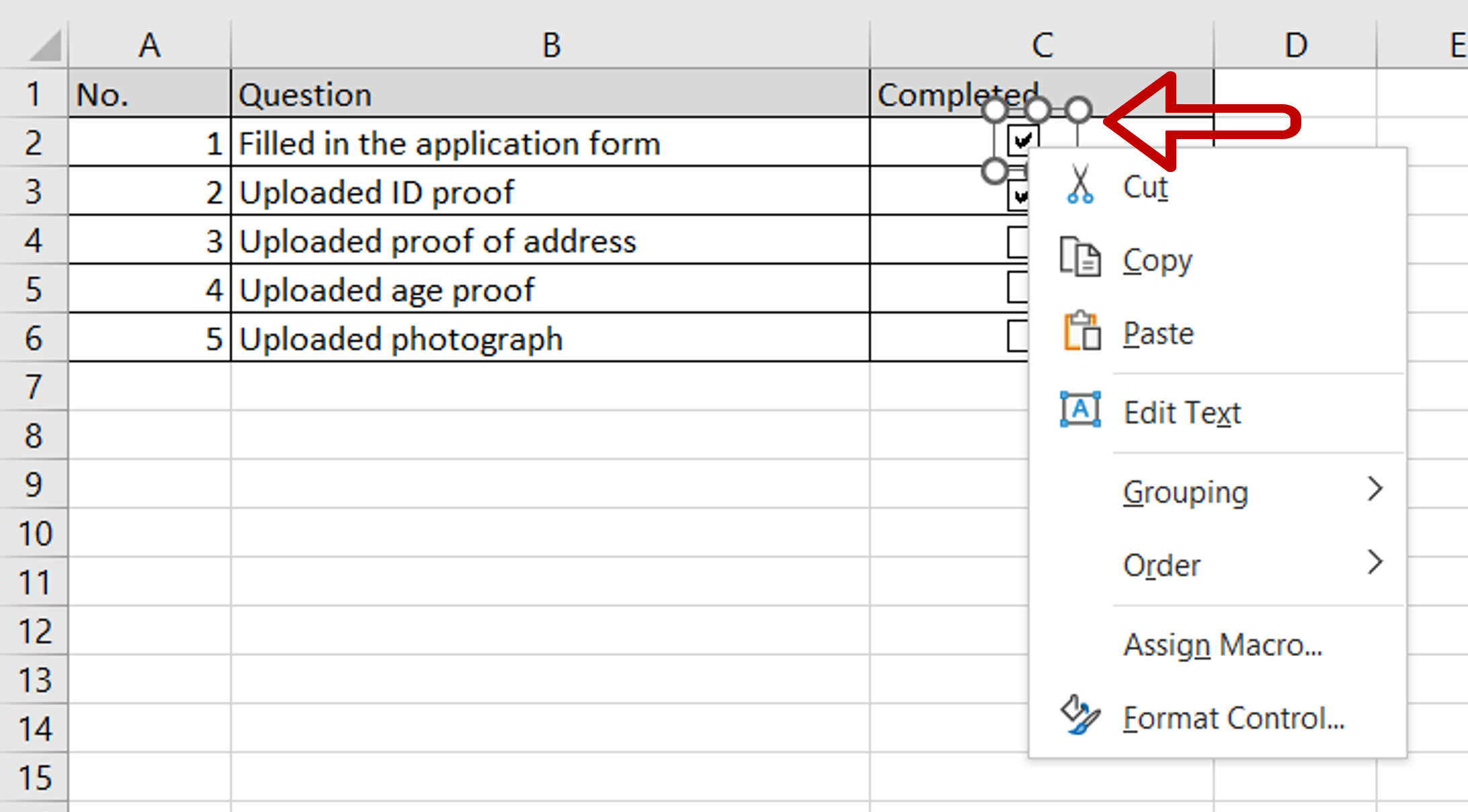 how-to-delete-a-checkbox-in-excel-spreadcheaters