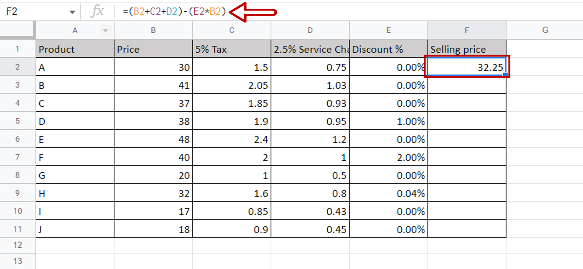 How To Type Equations In Google Sheets