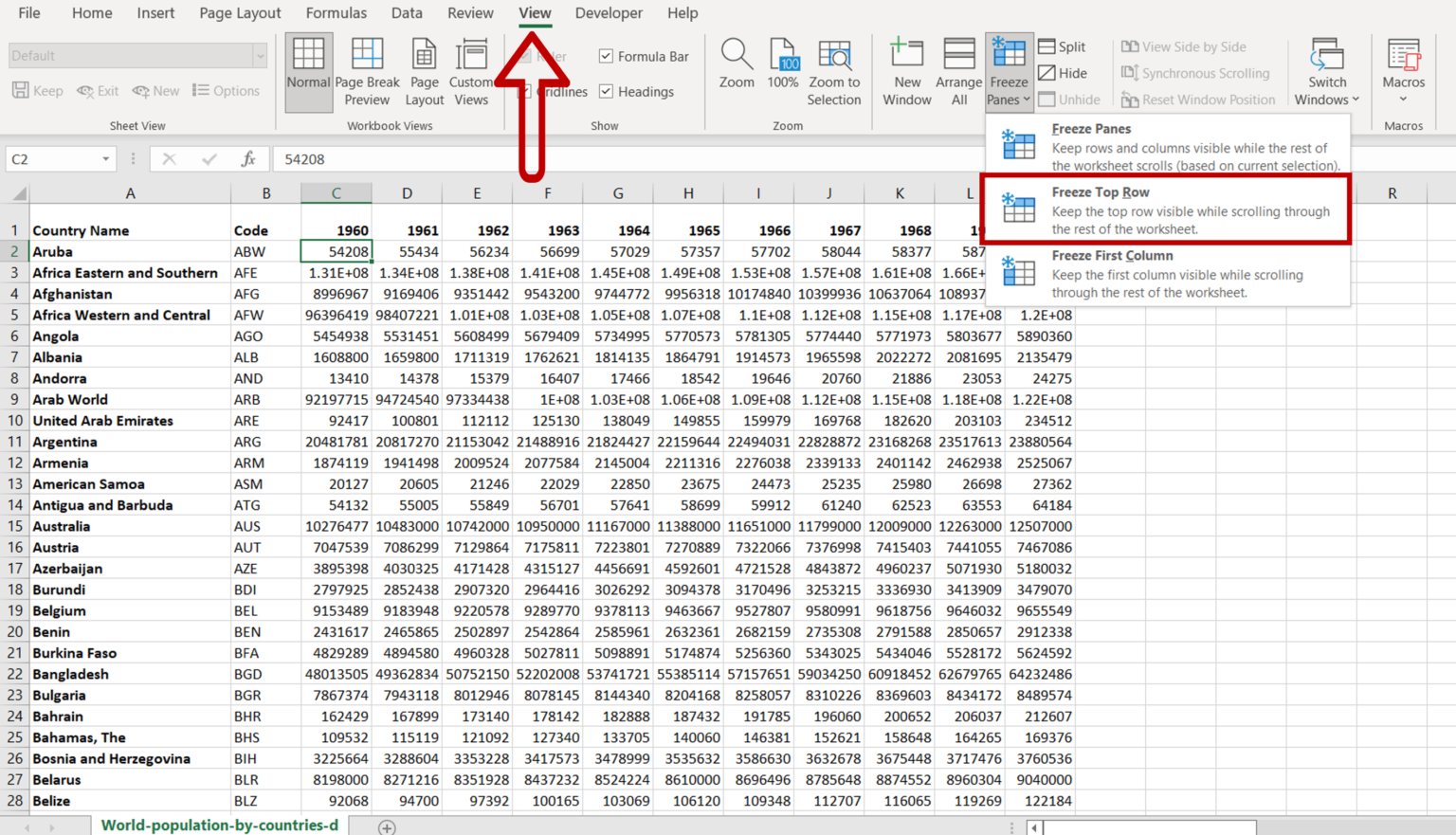 how-to-lock-headings-in-excel-spreadcheaters