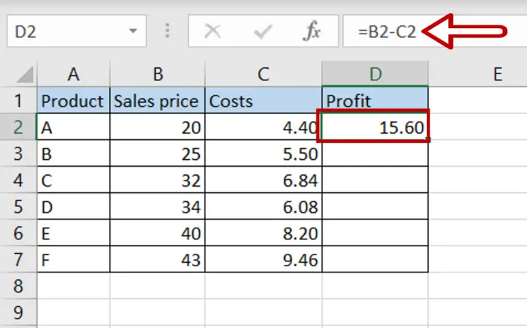 how-to-subtract-two-columns-in-excel-spreadcheaters