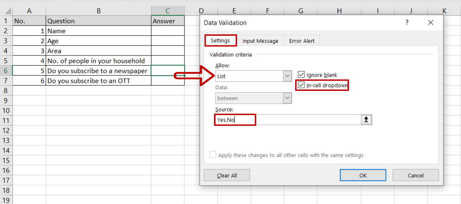 How To Add Yes Or No In Excel | SpreadCheaters