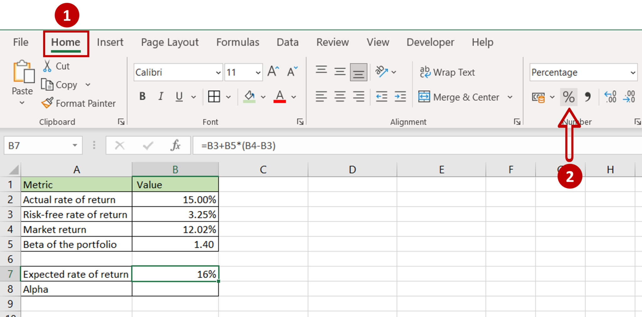 How To Calculate Alpha In Excel | SpreadCheaters