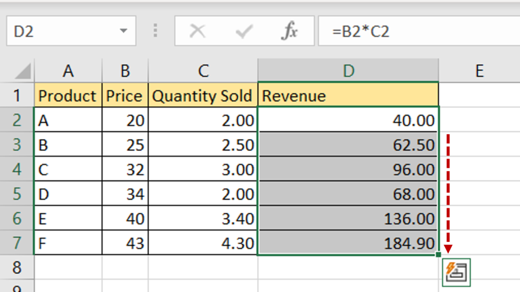 How To Calculate Total Revenue In Excel | SpreadCheaters