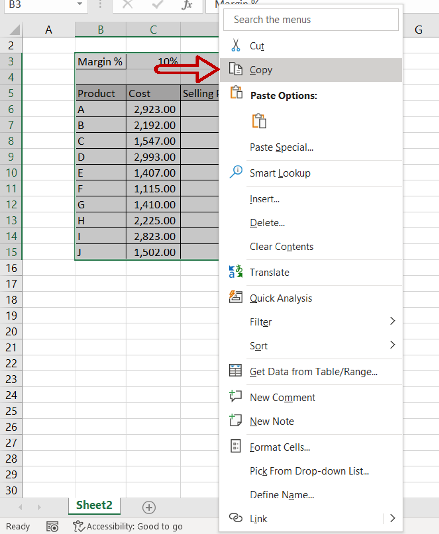 How To Copy And Paste From Excel To Word | SpreadCheaters