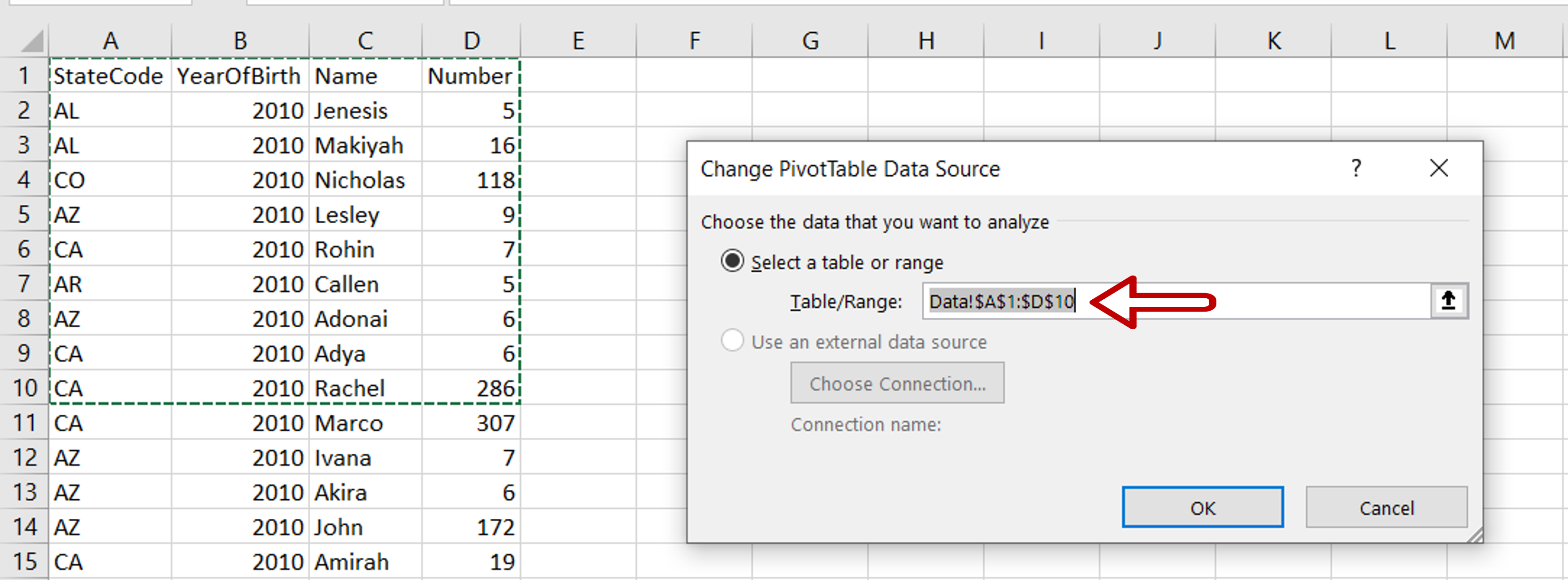 How To Expand Pivot Table Range In Excel