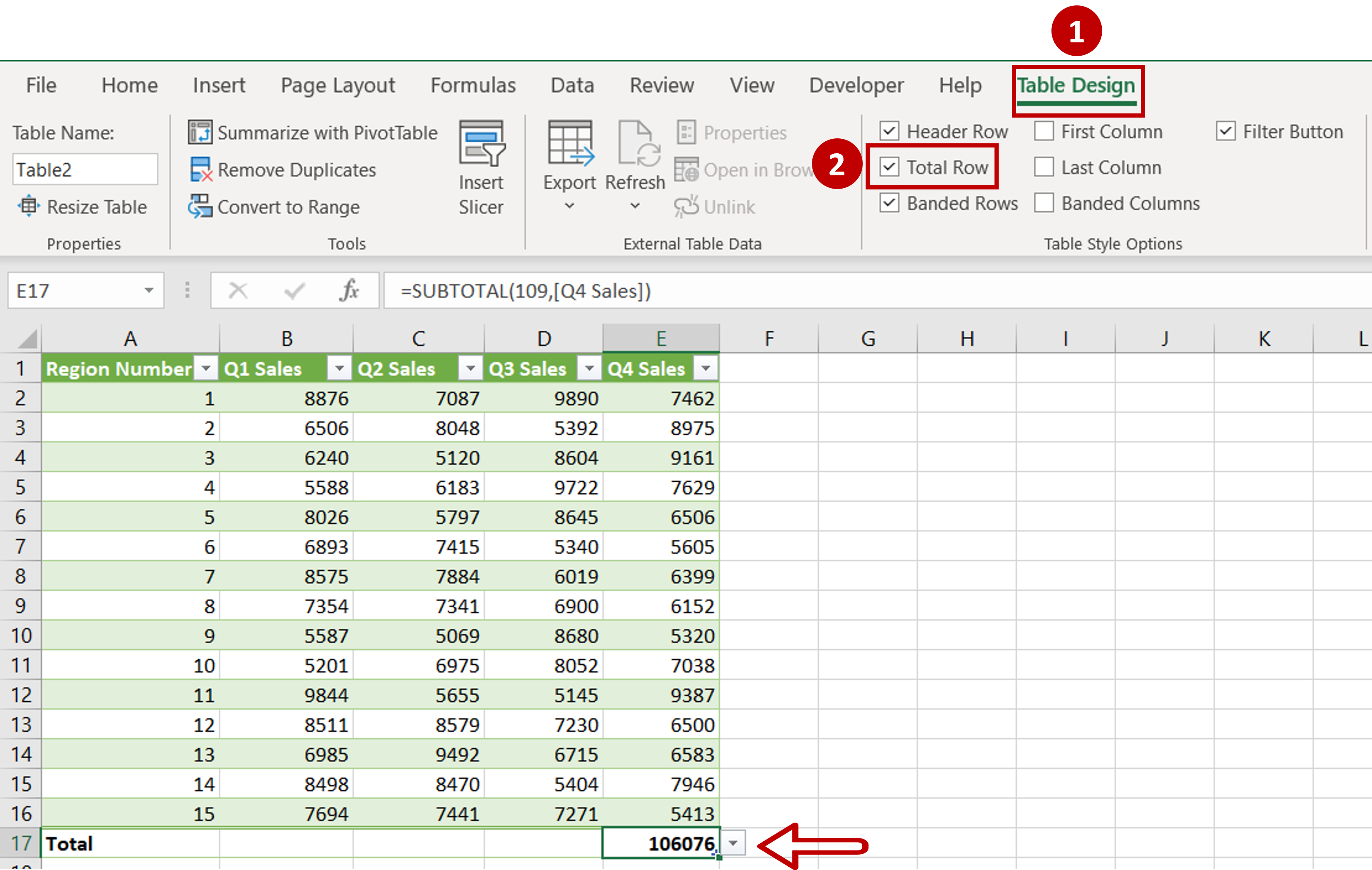 How To Insert Total Row In Excel | SpreadCheaters