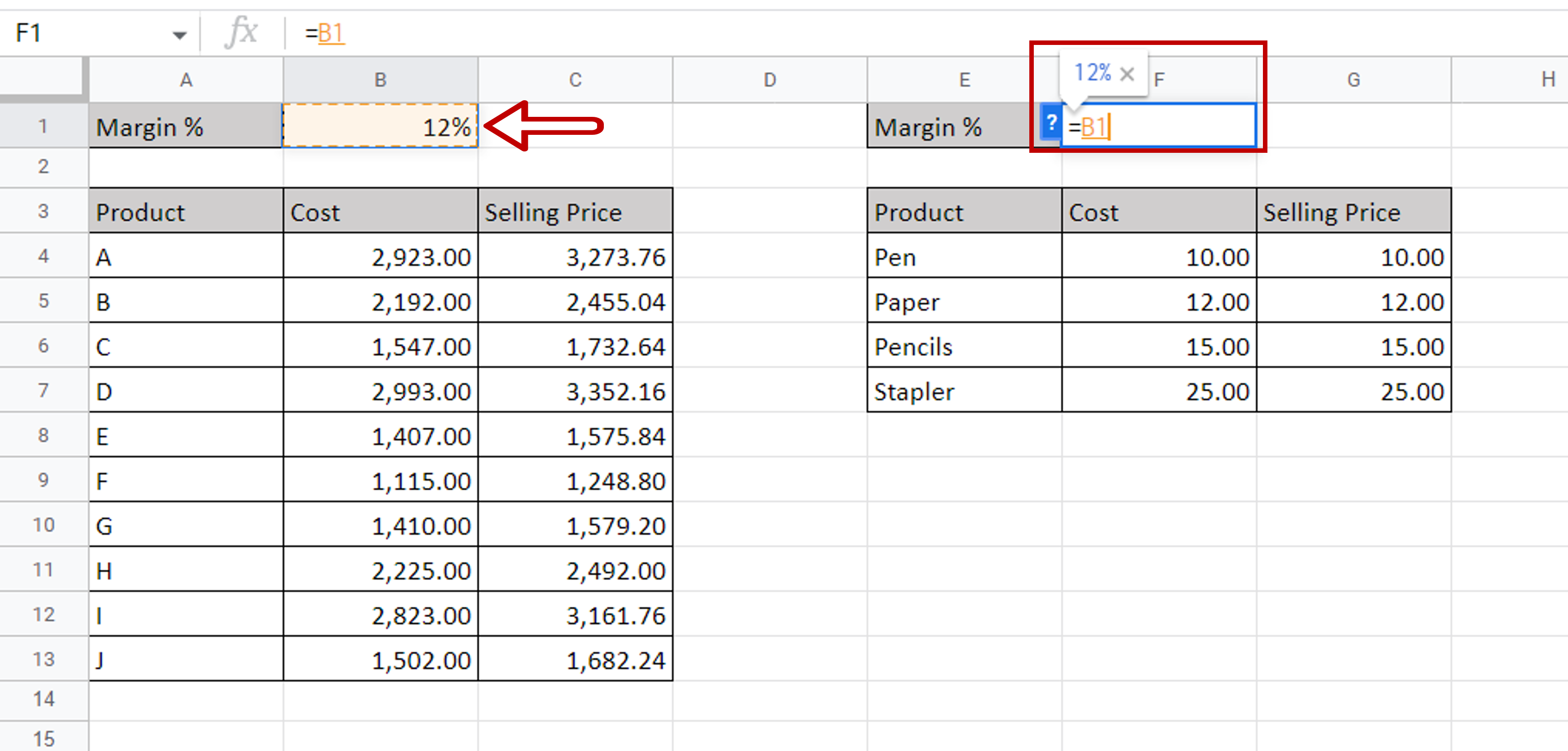 How To Link Cells In Google Sheets | SpreadCheaters