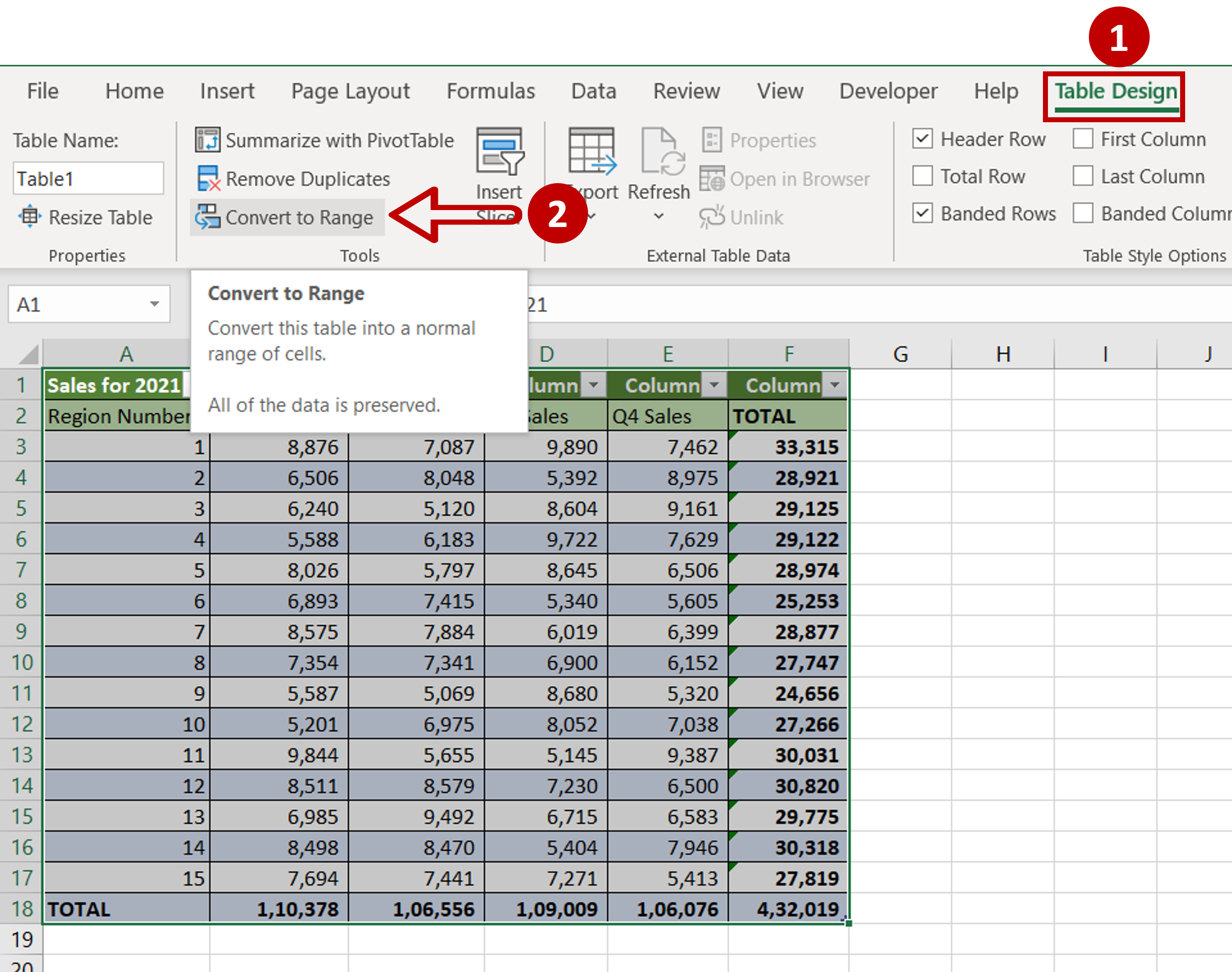 How To Merge Cells In An Excel Table | SpreadCheaters