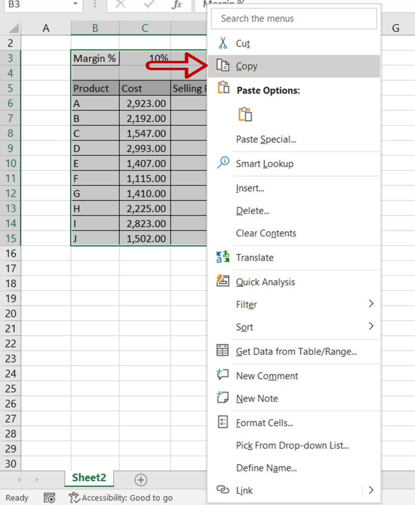 How To Paste From Excel To Word | SpreadCheaters