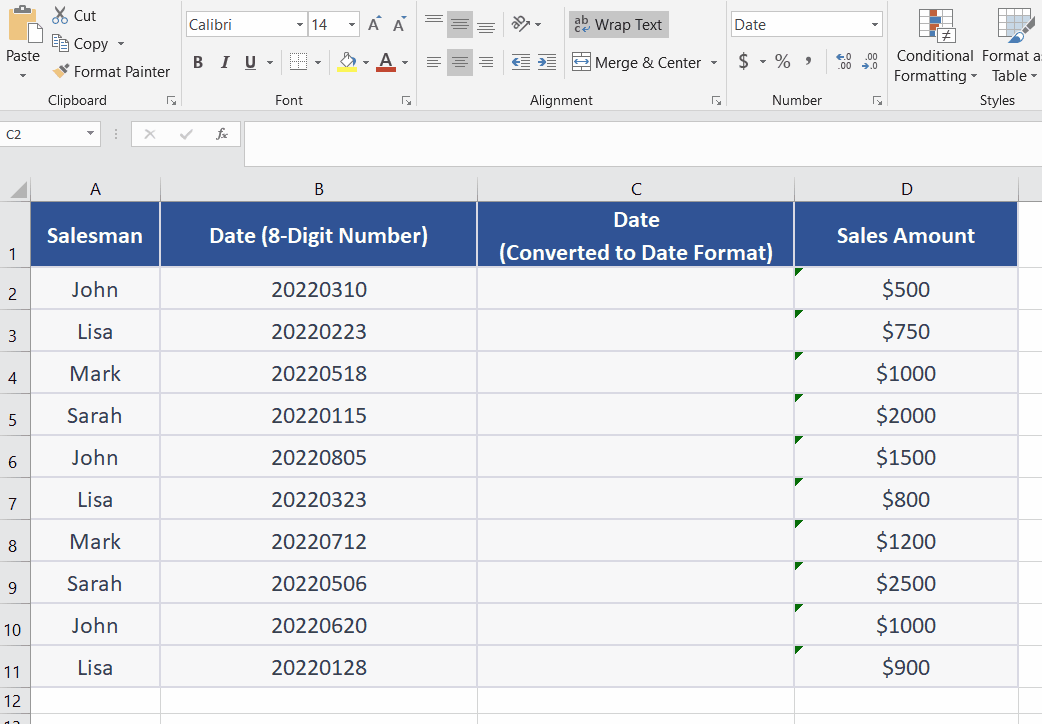 How To Convert 8 digit Number To Date In Excel SpreadCheaters