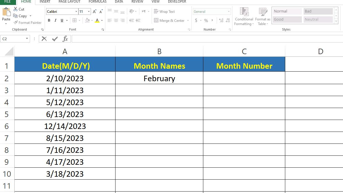 Excel Extract Day Month From Date