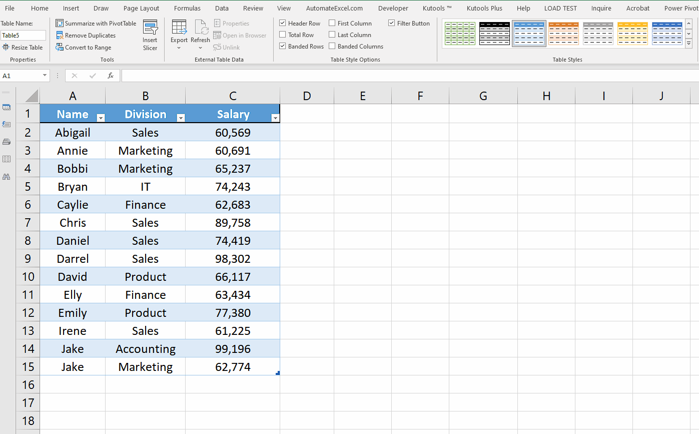 How To Add A Total Row In Excel | SpreadCheaters