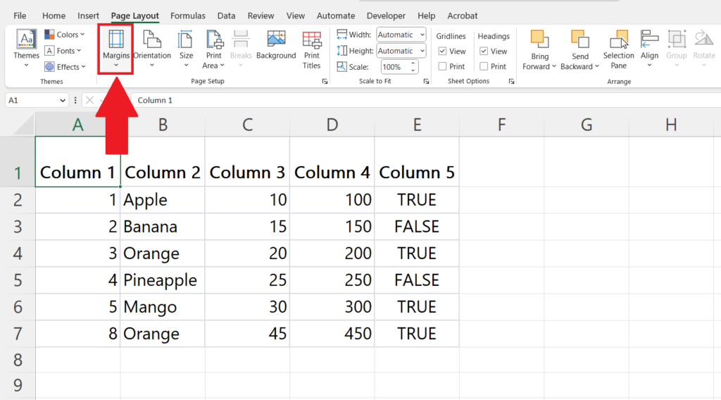 How To Adjust Margins In Microsoft Excel 