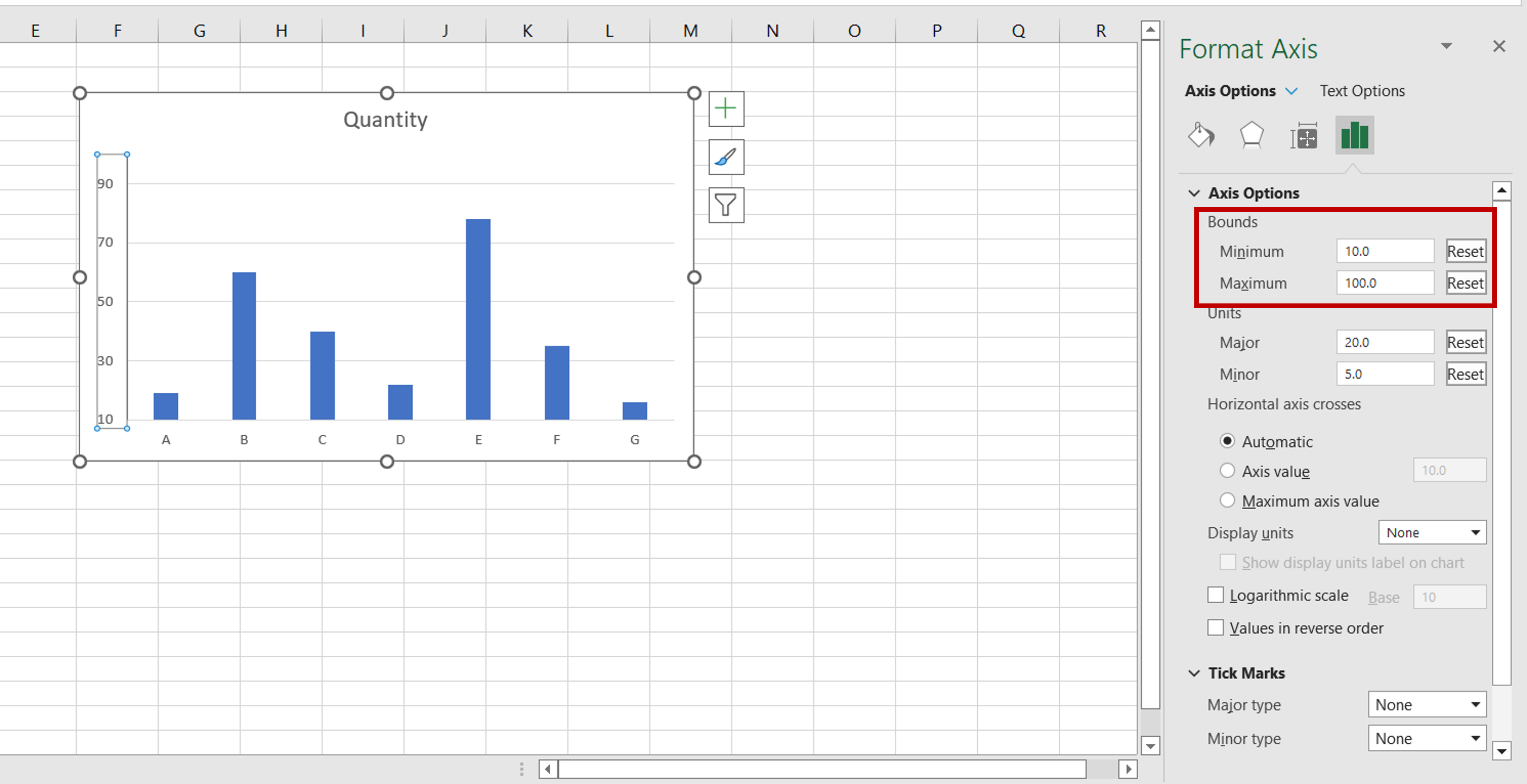 How To Adjust X Axis Range In Excel