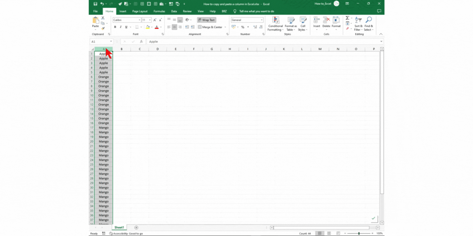 how-to-copy-and-paste-a-column-in-excel-spreadcheaters