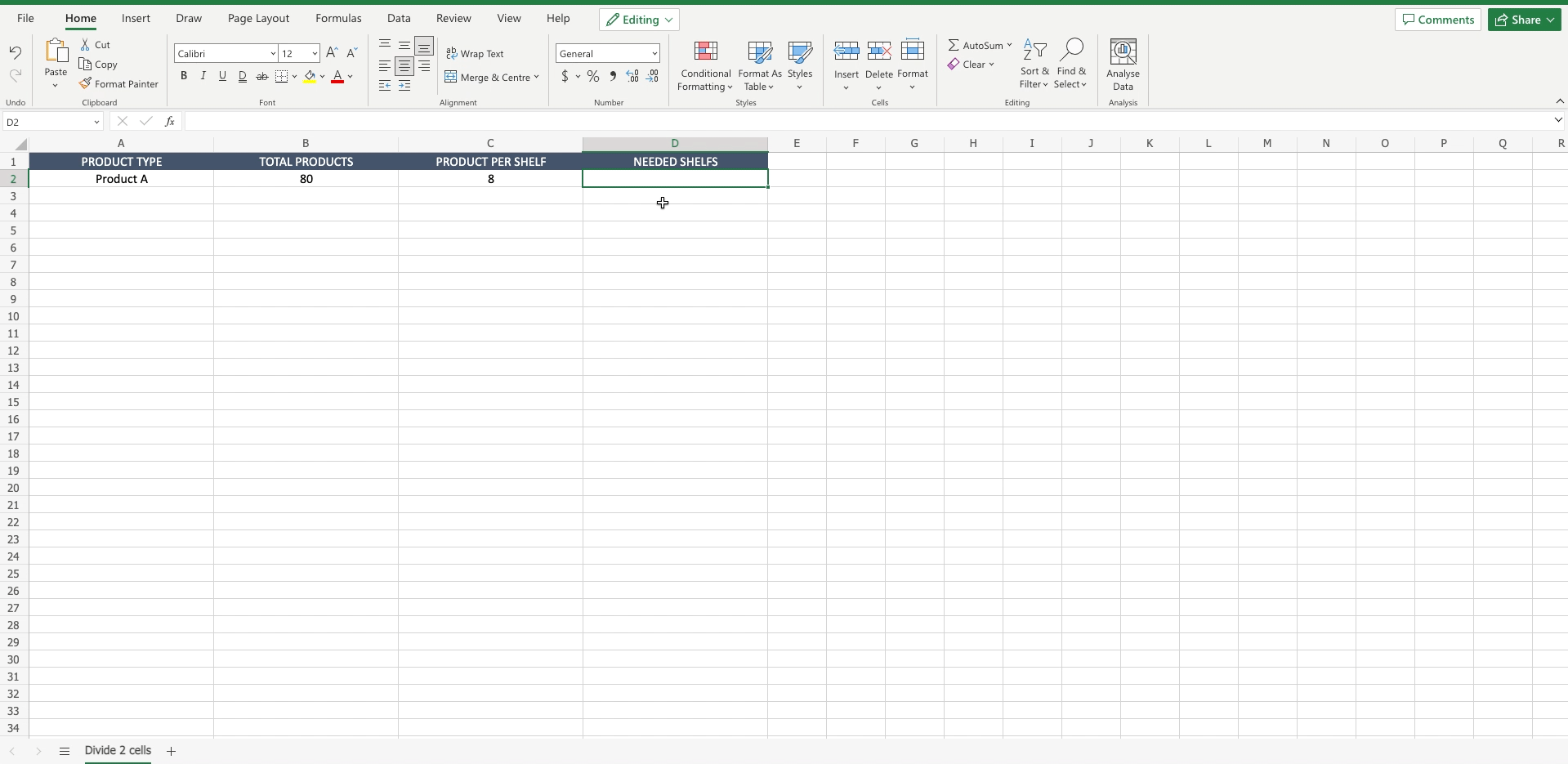 how-to-divide-two-cells-in-excel-spreadcheaters