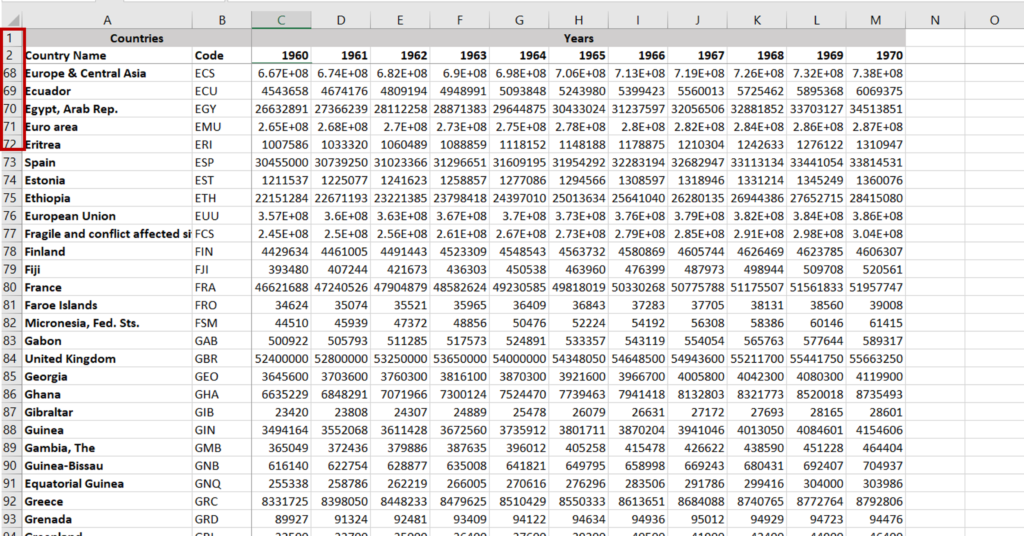 How to freeze specific rows in excel spreadcheaters
